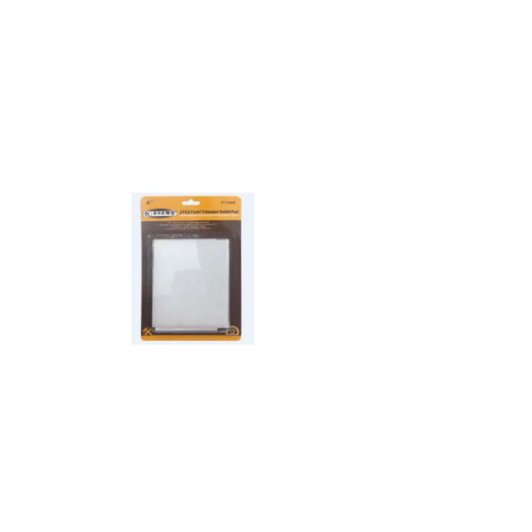 BROWN'S USA 4 Inch Refill For Paint Trimmer. Compatible With Any 4 Inch Paint Trimmer. UNIDIRECTIONAL FIBERS Makes Quick Work . IDEAL FOR UNEVEN SURFACES,. PT400R BROWN'S USA 4 Inch Refill For Paint Trimmer. Compatible With Any 4 Inch Paint Trimmer. UNIDIRECTIONAL FIBERS Makes Quick Work . IDEAL FOR UNEVEN SURFACES,. PT400R